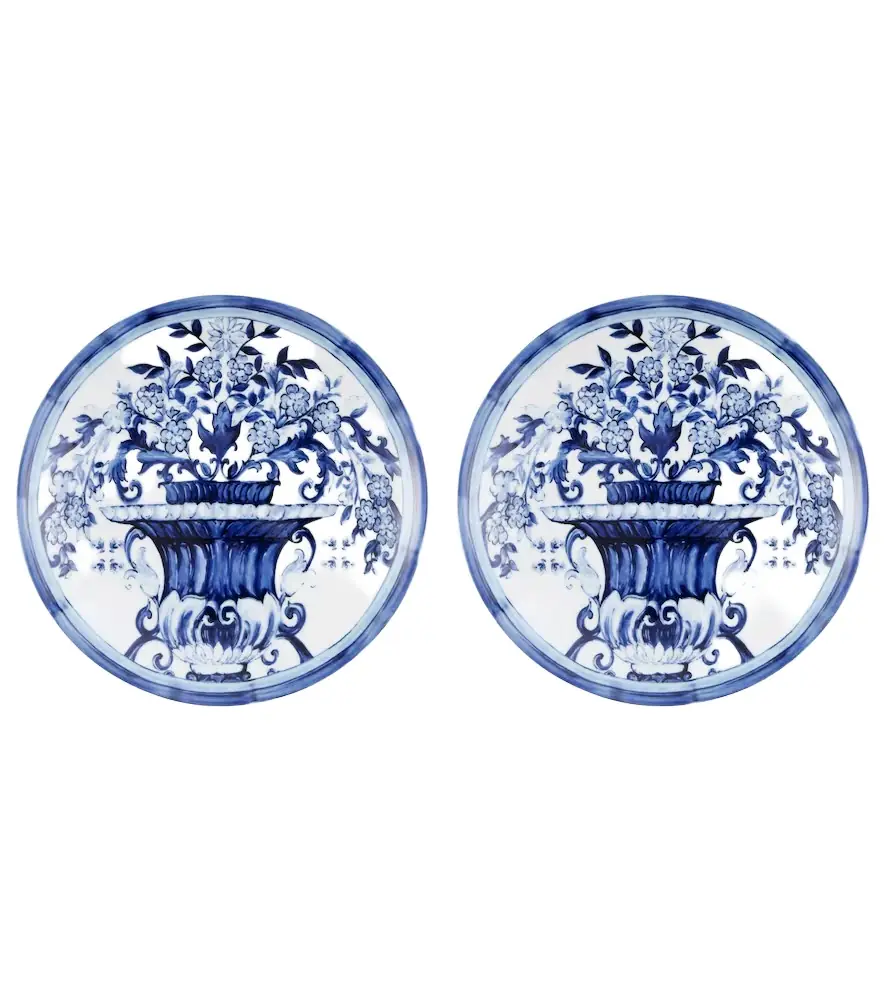 Dolce & Gabbana Casa Blu Mediterraneo set of 2 dessert plates