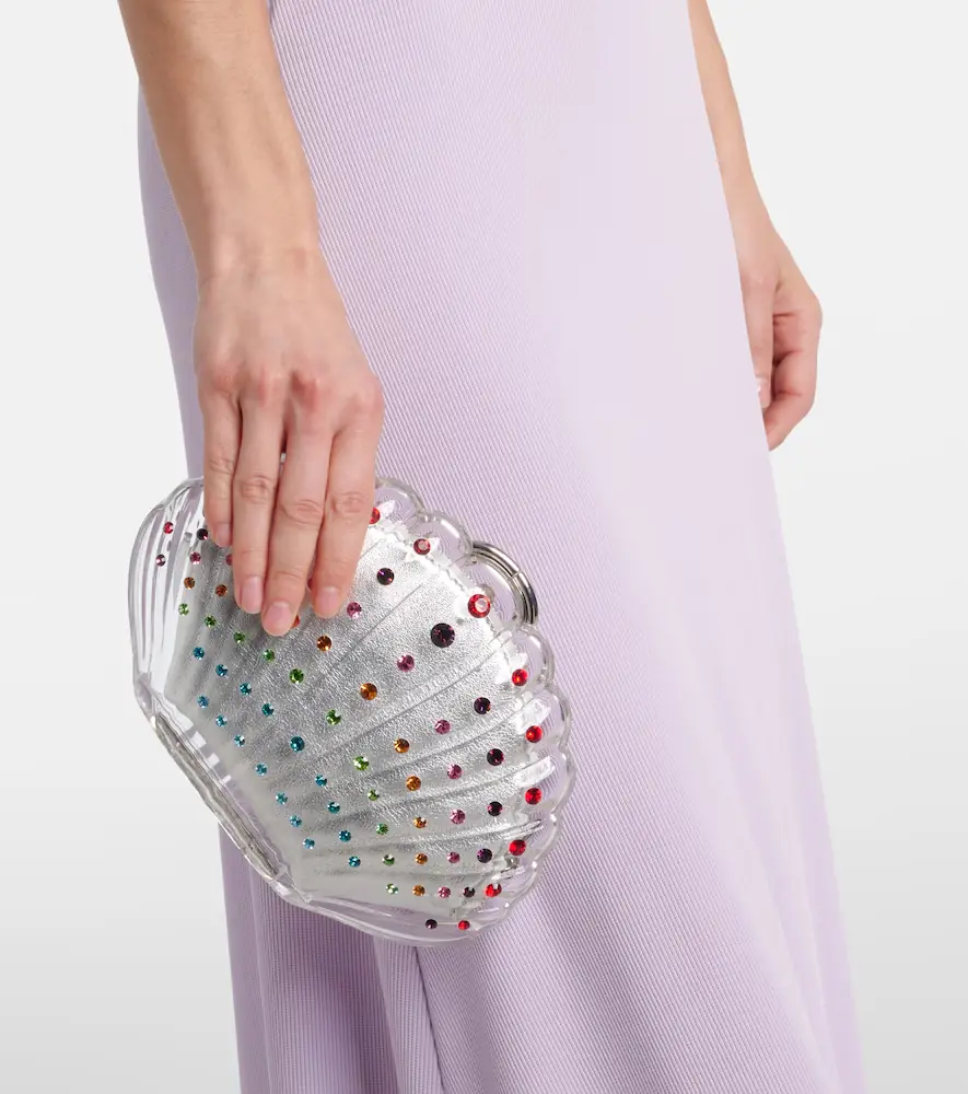 Aquazzura Crystal Shell embellished clutch | Thumbnail 4 Aquazzura Crystal Shell embellished clutch | Thumbnail 4