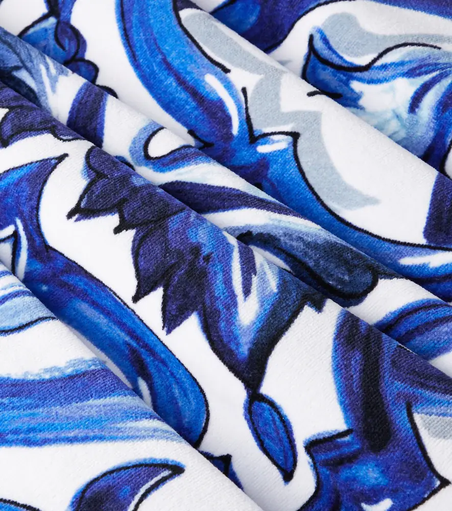 Dolce & Gabbana Casa Majolica cotton terry beach towel | Thumbnail 3