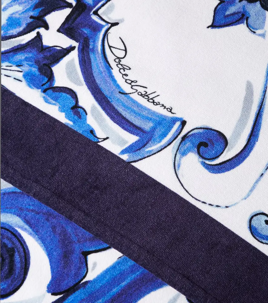Dolce & Gabbana Casa Majolica cotton terry beach towel | Thumbnail 4