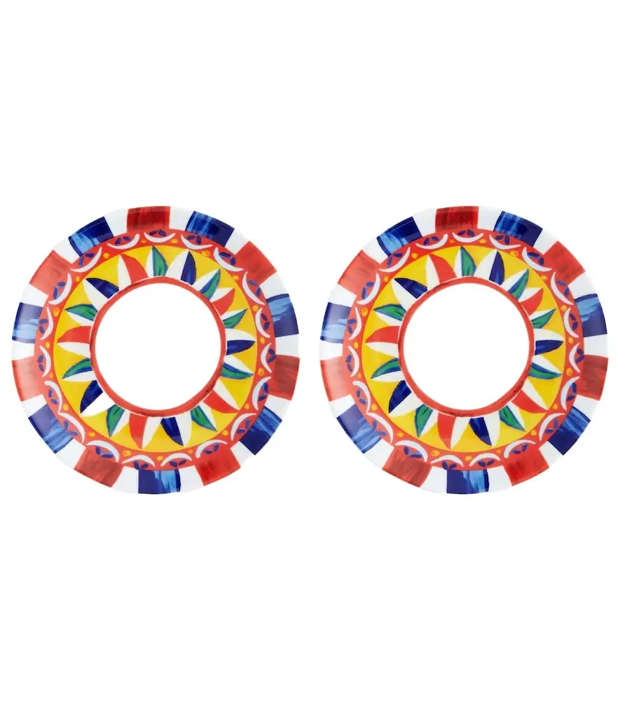 Dolce & Gabbana Casa Set of 2 porcelain dinner plates | Image 1 Dolce & Gabbana Casa Set of 2 porcelain dinner plates | Image 1