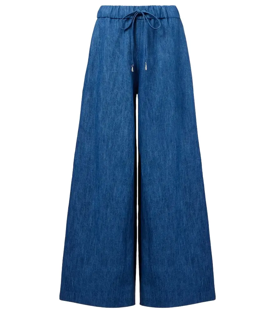 Gabriela Hearst Gelos high-rise cotton and linen wide-leg pants | Image 1 Gabriela Hearst Gelos high-rise cotton and linen wide-leg pants | Image 1