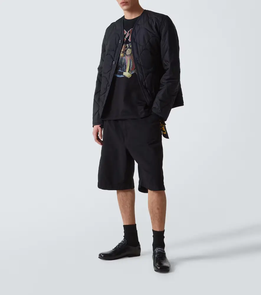 Junya Watanabe AC/DC printed caped cotton jersey T-shirt | Thumbnail 3 Junya Watanabe AC/DC printed caped cotton jersey T-shirt | Thumbnail 3