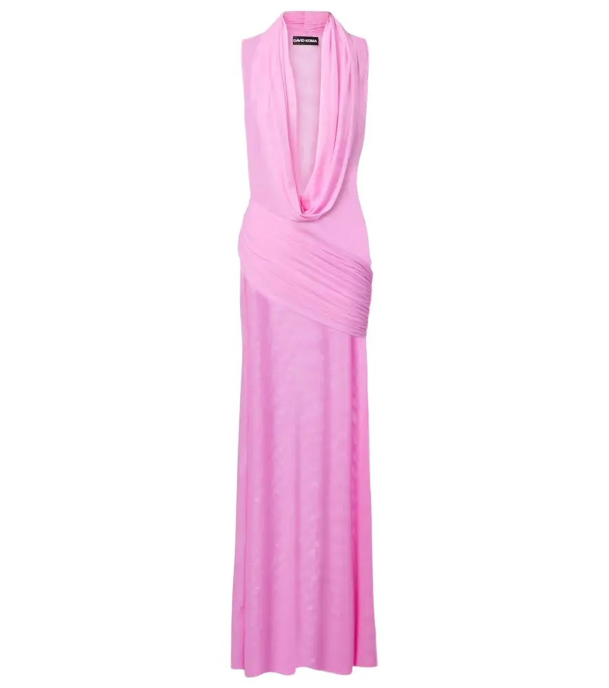 David Koma Semi-sheer gown