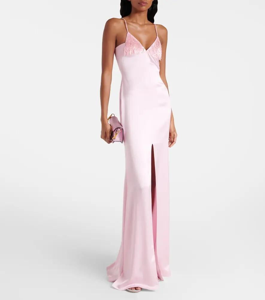 David Koma Sequined satin gown | Thumbnail 2 David Koma Sequined satin gown | Thumbnail 2