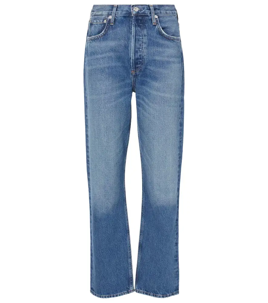 Blaine high-rise straight jeans