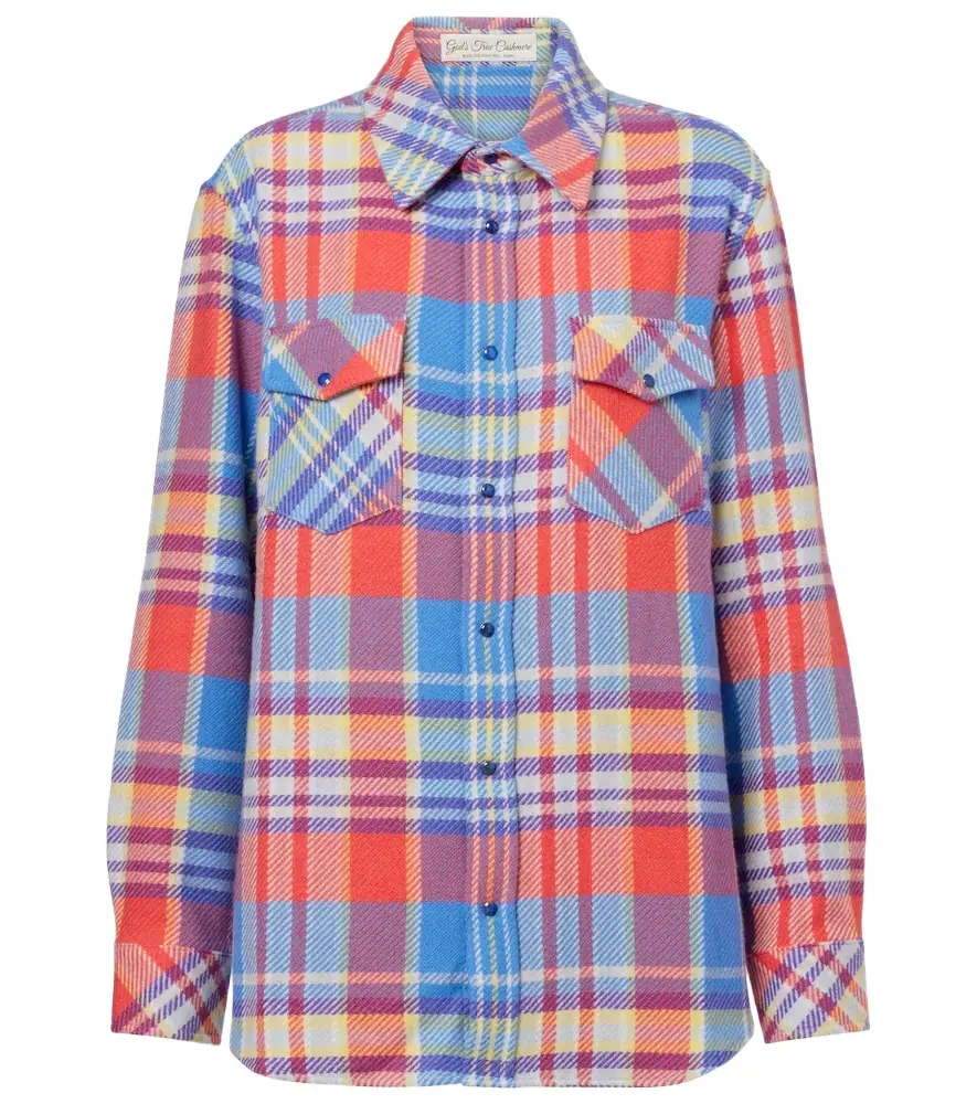 God’s True Cashmere Creator plaid cashmere shirt | Image 1 God’s True Cashmere Creator plaid cashmere shirt | Image 1