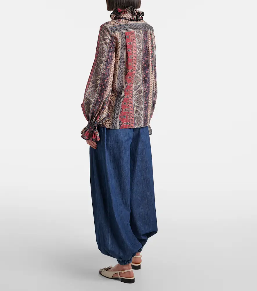 Valentino Garavani Paisley cotton muslin blouse | Thumbnail 2