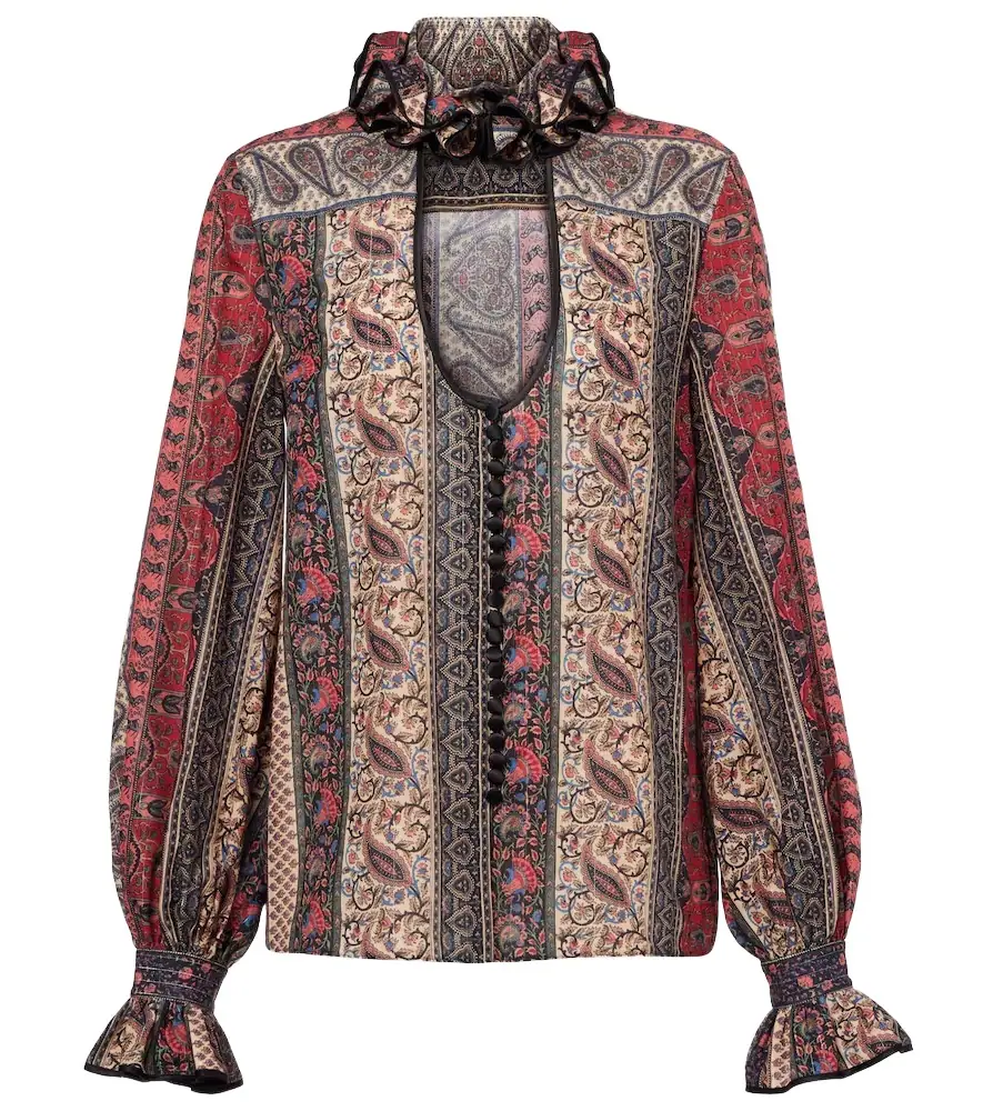 Valentino Garavani Paisley cotton muslin blouse