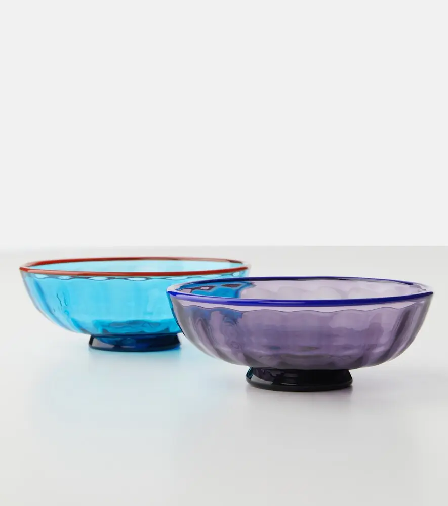La DoubleJ Luxury set of 2 glass nut bowls | Thumbnail 3