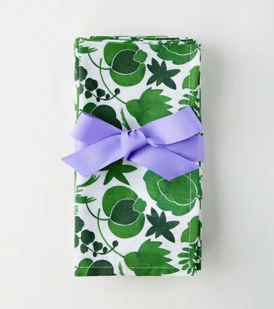 La DoubleJ Large set of 6 floral napkins | Thumbnail 3