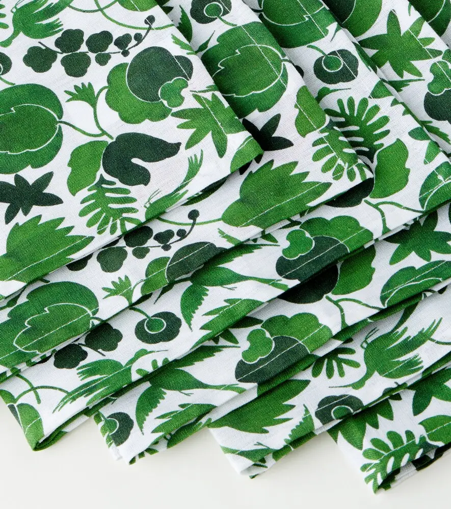 La DoubleJ Large set of 6 floral napkins | Thumbnail 4