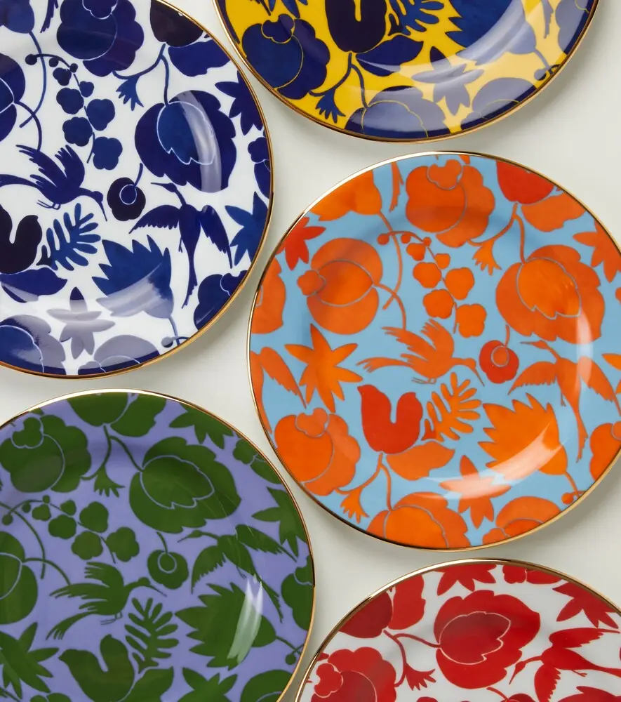 La DoubleJ Wildbird set of 6 dessert plates | Thumbnail 4
