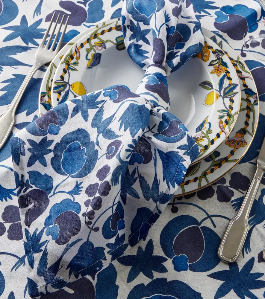 La DoubleJ Large set of 6 floral napkins | Thumbnail 2