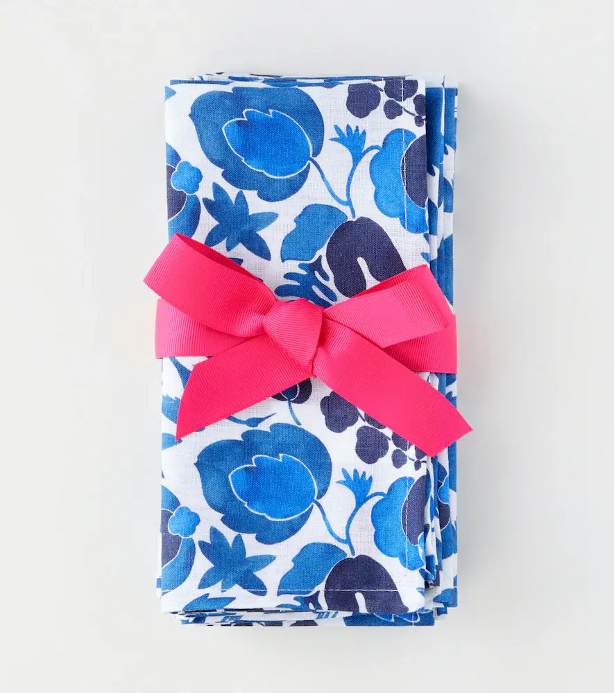 La DoubleJ Large set of 6 floral napkins | Thumbnail 3