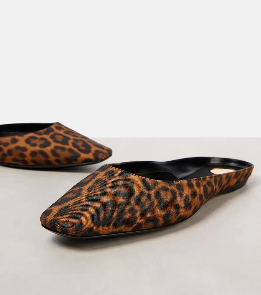 Saint Laurent Lido leopard-print mules | Thumbnail 4