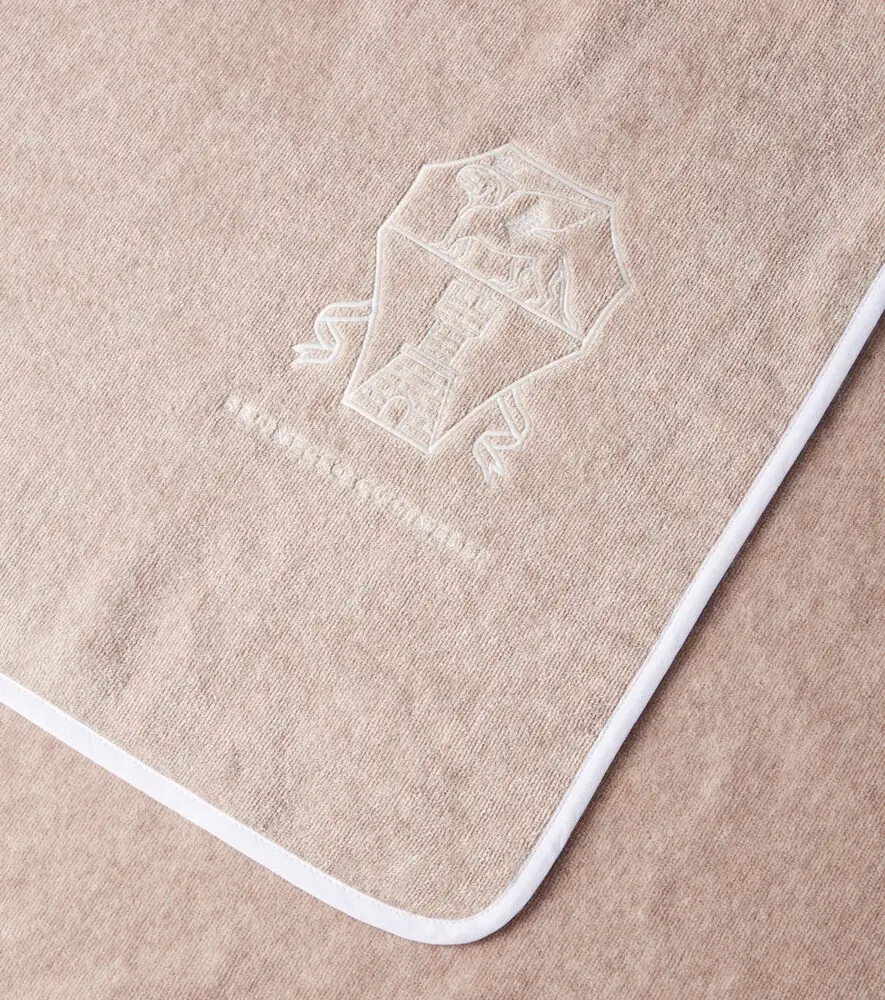 Brunello Cucinelli Logo cotton terry beach towel | Thumbnail 2