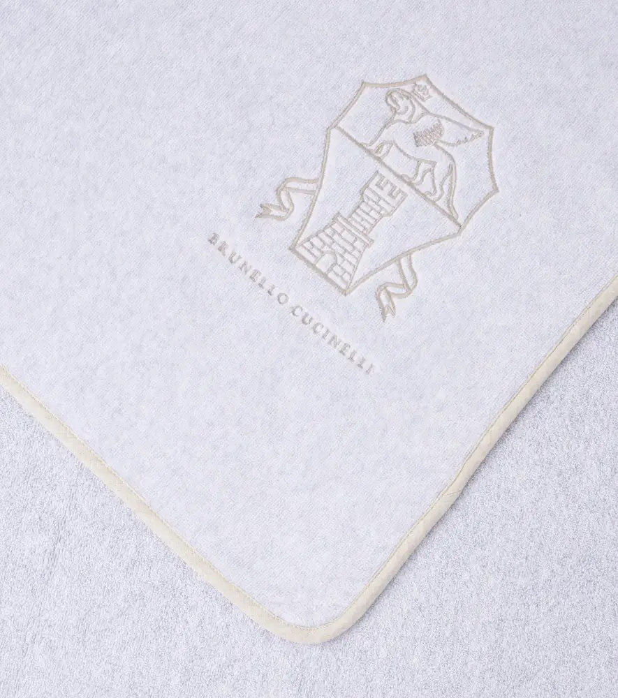 Brunello Cucinelli Embroidered cotton terry towel | Thumbnail 2