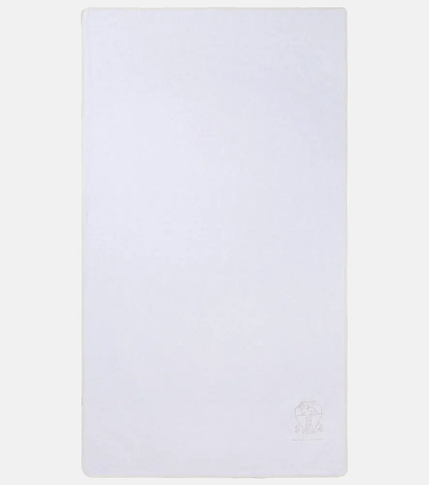 Brunello Cucinelli Embroidered cotton terry towel | Thumbnail 4