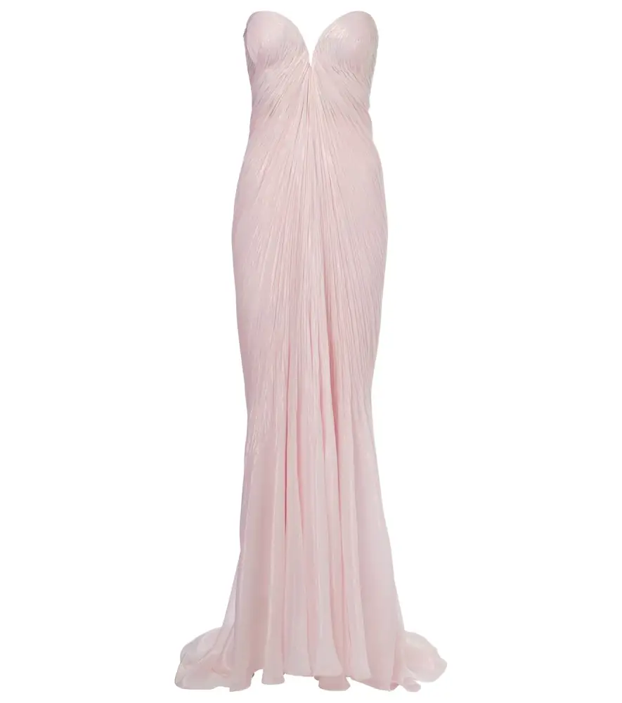Maria Lucia Hohan Meilien pleated silk-blend chiffon gown | Image 1 Maria Lucia Hohan Meilien pleated silk-blend chiffon gown | Image 1