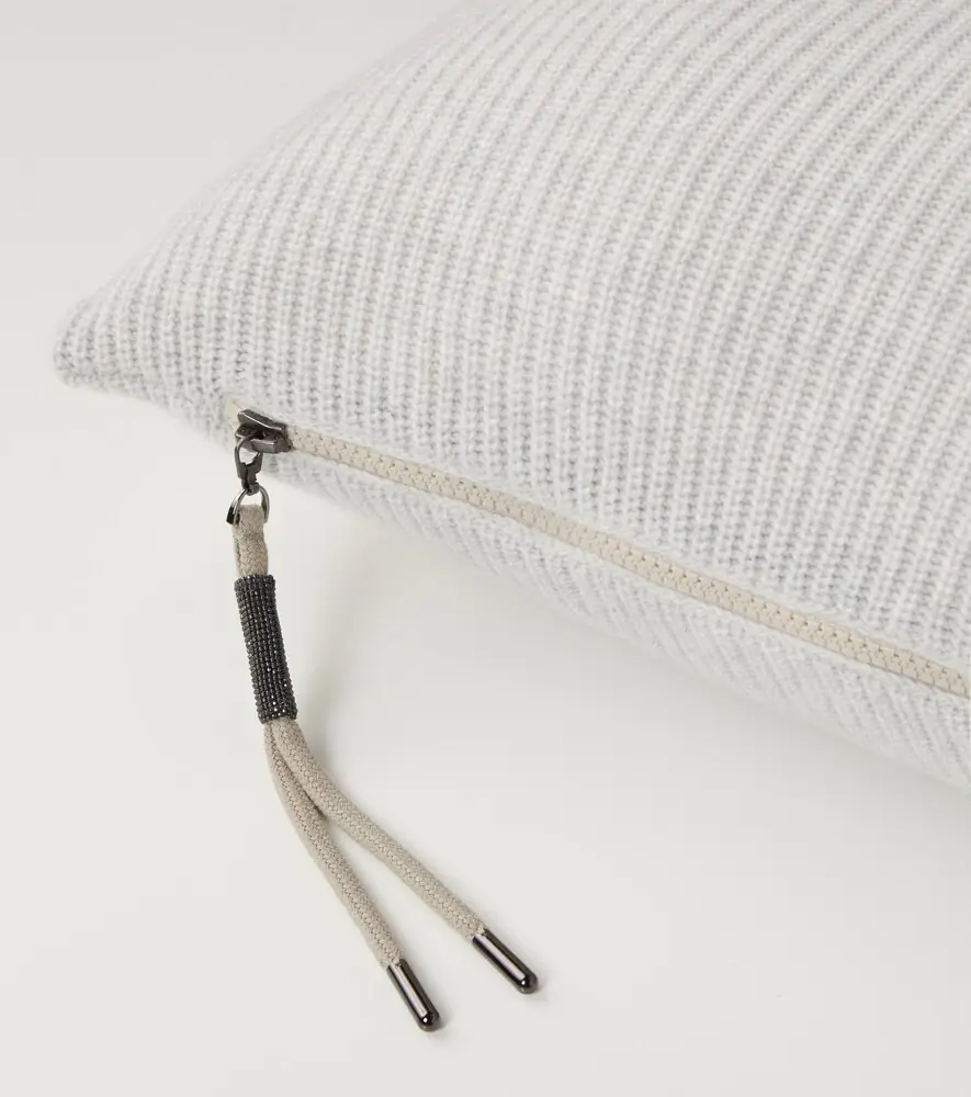 Brunello Cucinelli Ribbed-knit cashmere pillow | Thumbnail 2