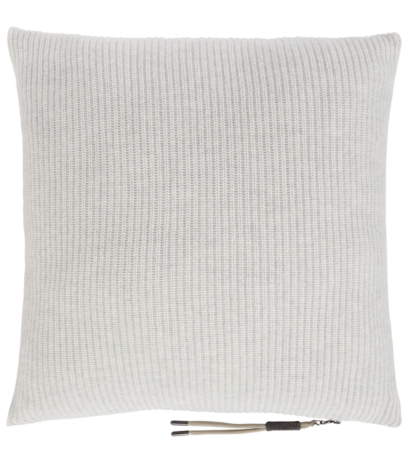 Brunello Cucinelli Ribbed-knit cashmere pillow