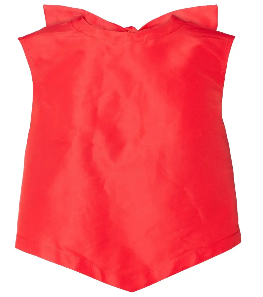 Patou Bow-detail open-back faille crop top | Image 1 Patou Bow-detail open-back faille crop top | Image 1