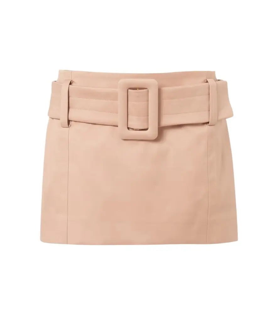 Patou Belted cotton twill miniskirt | Image 1 Patou Belted cotton twill miniskirt | Image 1