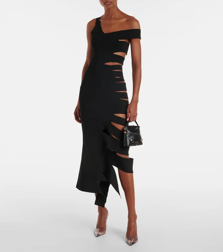 Mugler Cutout midi dress | Thumbnail 2 Mugler Cutout midi dress | Thumbnail 2