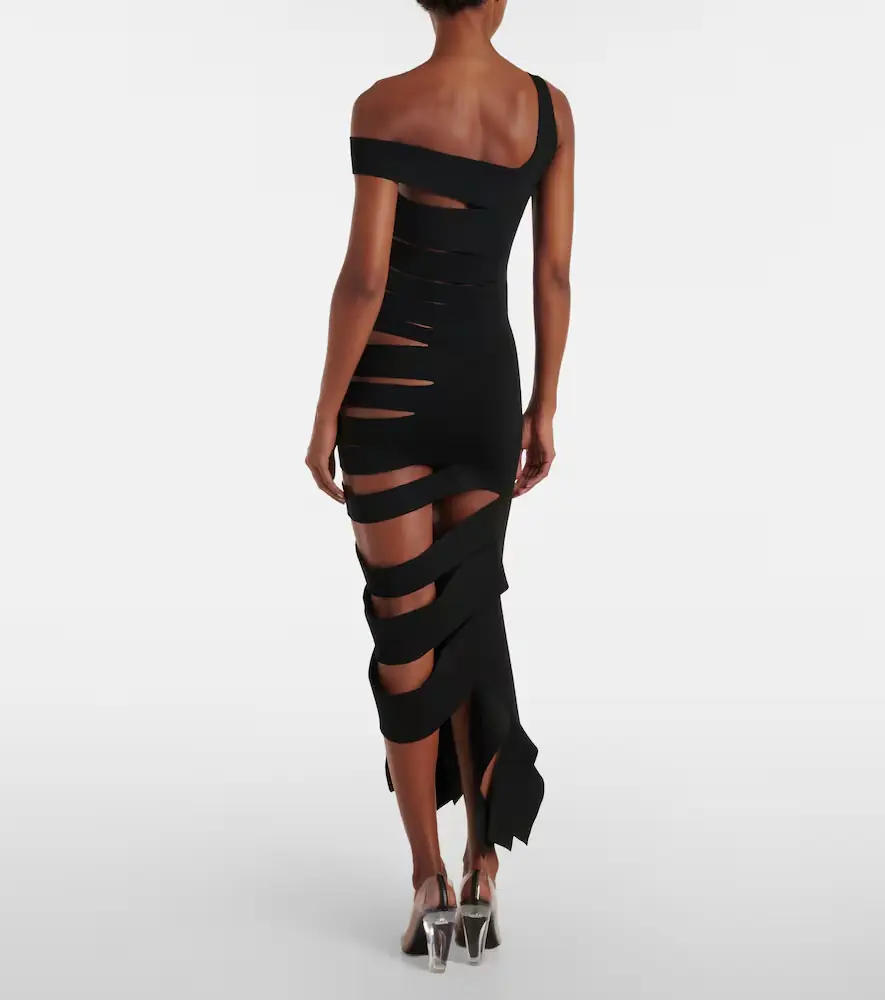 Mugler Cutout midi dress | Thumbnail 4 Mugler Cutout midi dress | Thumbnail 4