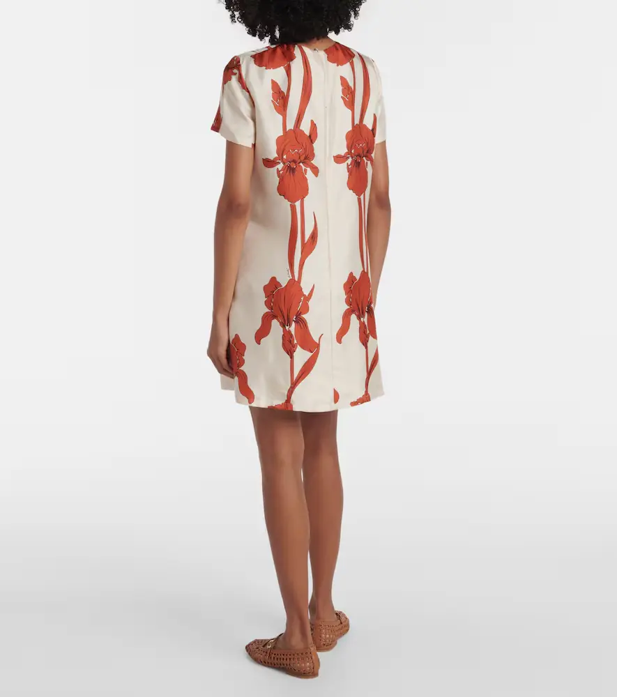 La DoubleJ Floral silk minidress | Thumbnail 2