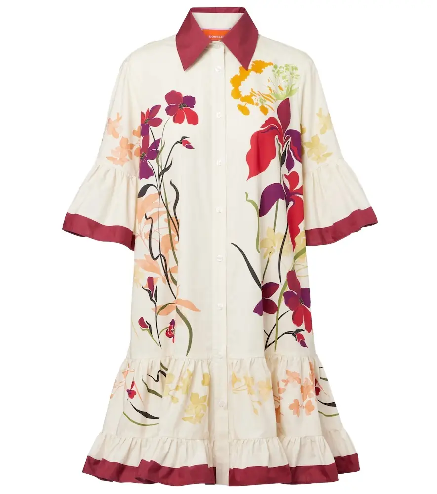 La DoubleJ Choux floral cotton poplin shirt dress | Image 1 La DoubleJ Choux floral cotton poplin shirt dress | Image 1