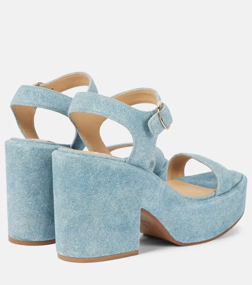 Gabriela Hearst Iman denim platform sandals | Thumbnail 3 Gabriela Hearst Iman denim platform sandals | Thumbnail 3