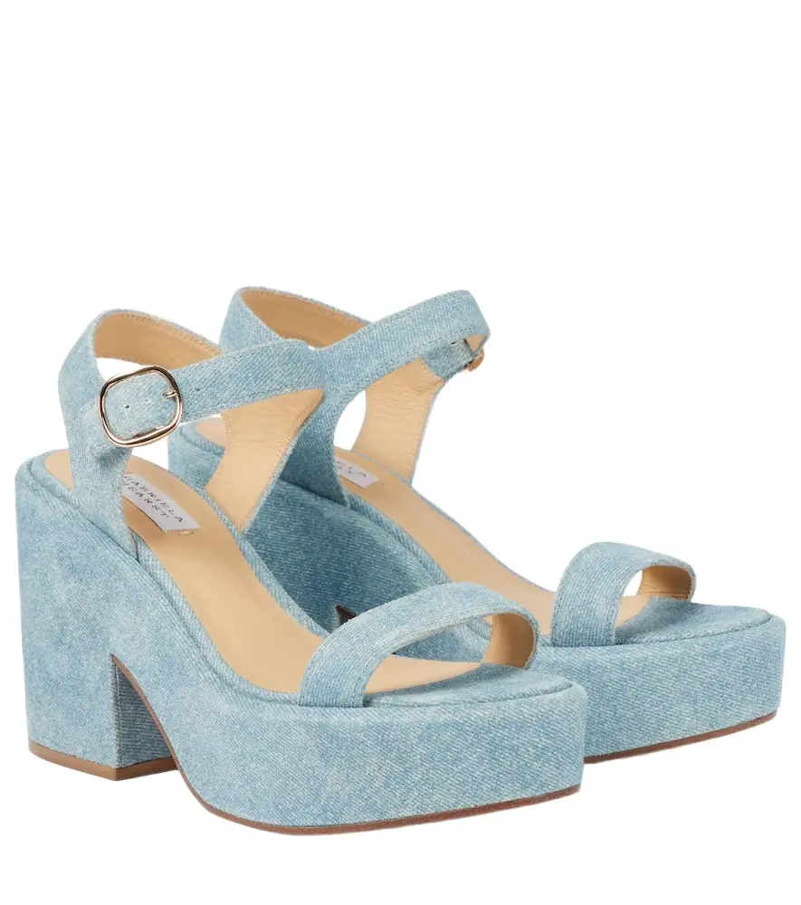 Gabriela Hearst Iman denim platform sandals | Image 1 Gabriela Hearst Iman denim platform sandals | Image 1