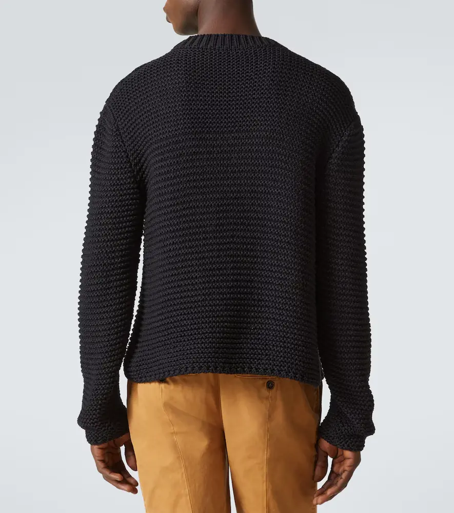 Alexander McQueen Logo cotton jacquard sweater | Thumbnail 3