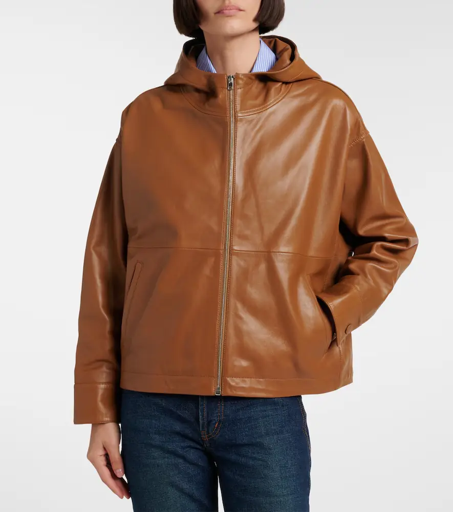 Yves Salomon Hooded leather jacket | Thumbnail 2