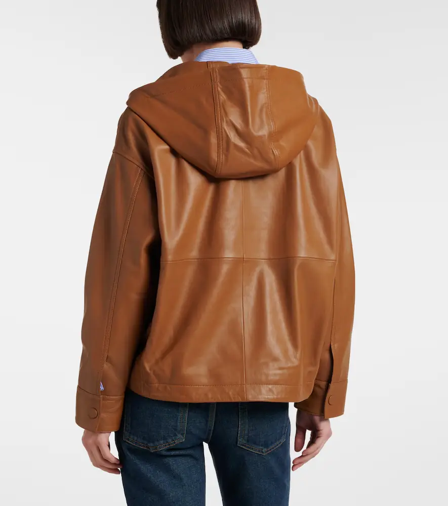 Yves Salomon Hooded leather jacket | Thumbnail 6