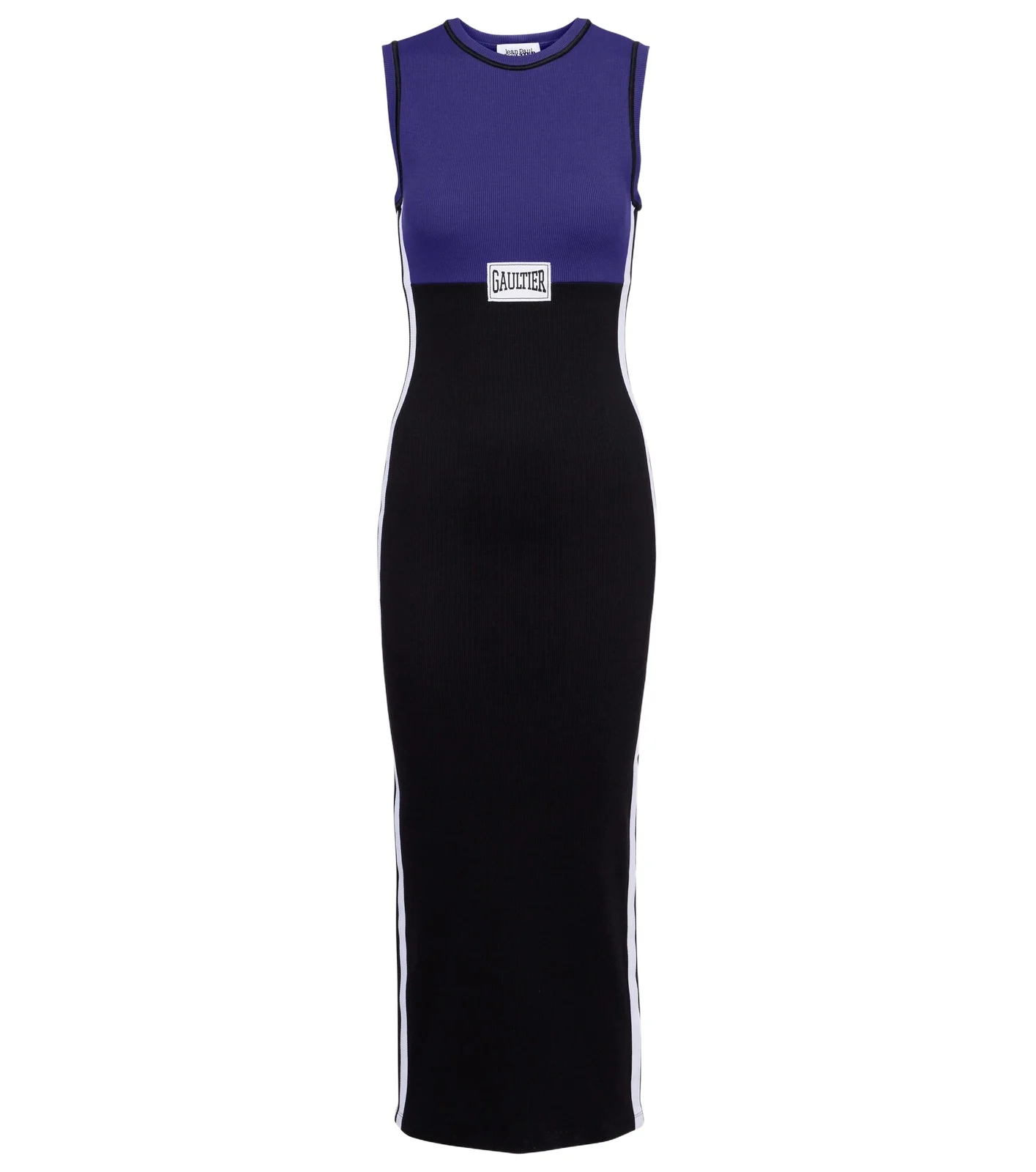 Ribbed-knit cotton-blend midi dress Ribbed-knit cotton-blend midi dress