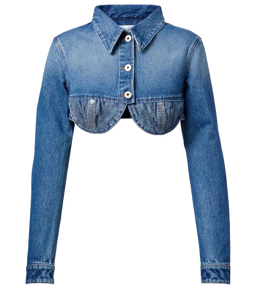 Jean Paul Gaultier Cropped denim jacket | Image 1 Jean Paul Gaultier Cropped denim jacket | Image 1