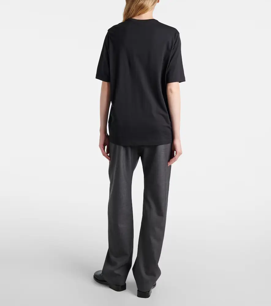 The Frankie Shop Harper cotton jersey T-shirt | Thumbnail 5