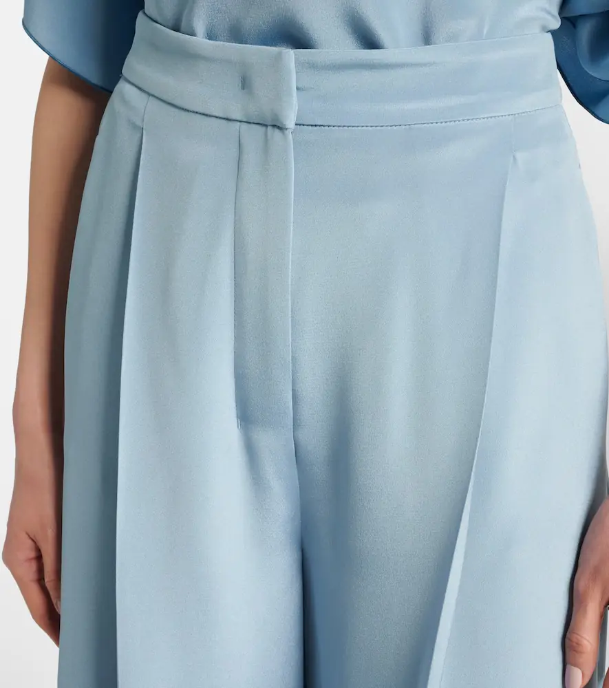 Max Mara Origano high-rise silk wide-leg pants | Thumbnail 4 Max Mara Origano high-rise silk wide-leg pants | Thumbnail 4