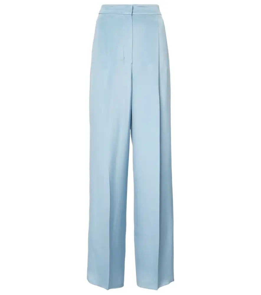 Max Mara Origano high-rise silk wide-leg pants