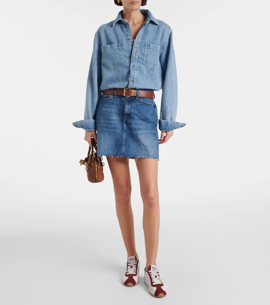7 For All Mankind Denim minidress | Thumbnail 6 7 For All Mankind Denim minidress | Thumbnail 6