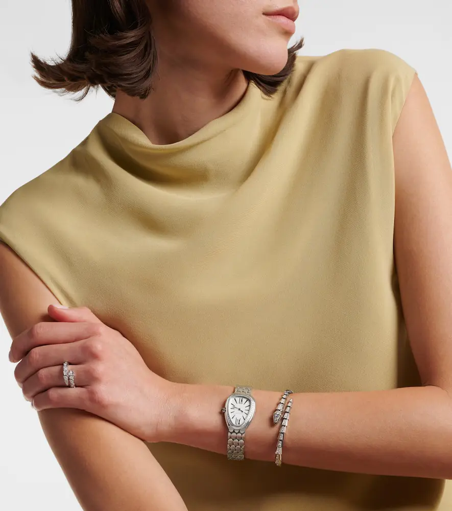 BVLGARI Serpenti Seduttori embellished stainless steel watch | Thumbnail 4 BVLGARI Serpenti Seduttori embellished stainless steel watch | Thumbnail 4