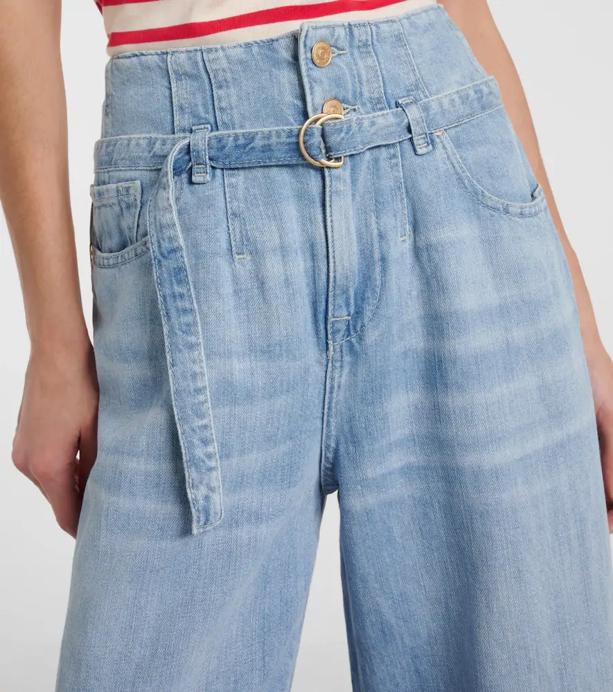 7 For All Mankind Phoenix belted high-rise wide-leg jeans | Thumbnail 2 7 For All Mankind Phoenix belted high-rise wide-leg jeans | Thumbnail 2