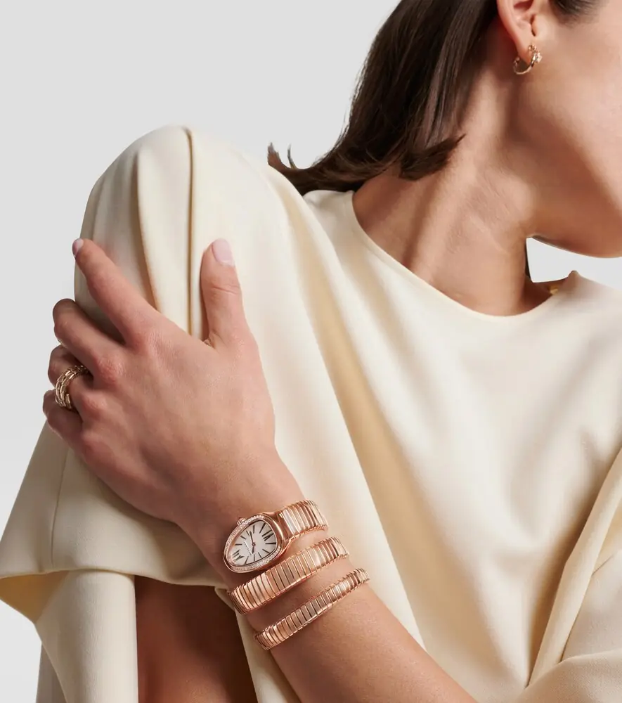 BVLGARI Serpenti Tubogas 35mm 18kt rose gold watch with diamonds and quartz | Thumbnail 2 BVLGARI Serpenti Tubogas 35mm 18kt rose gold watch with diamonds and quartz | Thumbnail 2