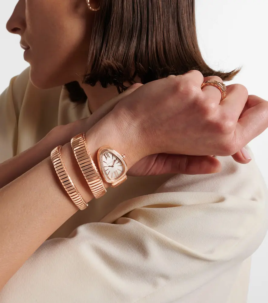 BVLGARI Serpenti Tubogas 35mm 18kt rose gold watch with diamonds and quartz | Thumbnail 4 BVLGARI Serpenti Tubogas 35mm 18kt rose gold watch with diamonds and quartz | Thumbnail 4