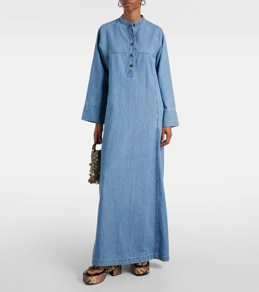 Dries Van Noten Denim maxi dress | Thumbnail 4