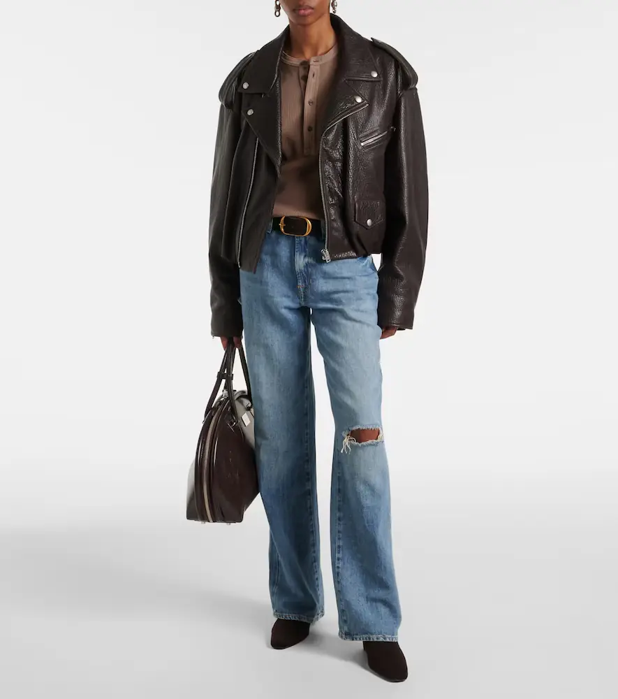 7 For All Mankind Tess distressed wide-leg jeans | Thumbnail 2 7 For All Mankind Tess distressed wide-leg jeans | Thumbnail 2