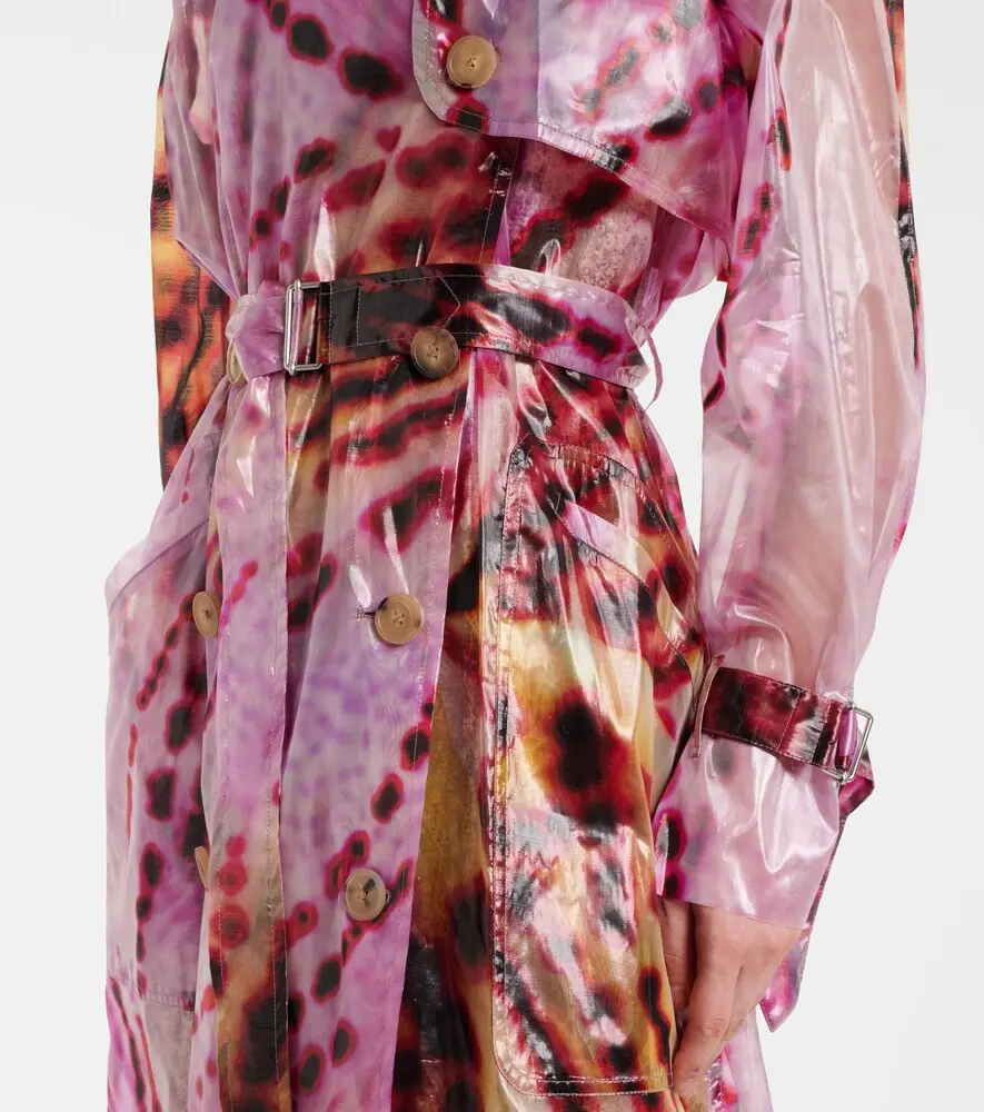 Dries Van Noten Printed double-breasted trench coat | Thumbnail 4 Dries Van Noten Printed double-breasted trench coat | Thumbnail 4
